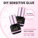 Sensitive Glue for DIY Lash Extension Self Application Hypoallergenic Cluster Lash Adhesive Black 1s Fast Dry and Extra Strong Eyelash Adhesive 10 Days Retention Individual lash Extension Glue 5ml - Buy Online on GoSupps.com