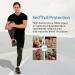 Full Leg Compression Sleeves with Elastic Straps for Men Women - Knee Brace Support for Running Basketball Sport - Arthritis Joint Pain Relief - XXL Black - Buy Online on GoSupps.com