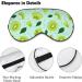 Kiwi Food Sleeping Mask - Adjustable Light-Blocking Eye Mask for Sleep | Soft Blindfold for Men Women & Kids - Buy Online on GoSupps.com