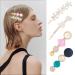 Melliex 14-Piece Pearl Hair Clip Set | Metal & Acrylic Resin Clips for Women & Girls - Perfect for Weddings & Daily Style - Buy Online on GoSupps.com