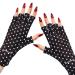 MelodySusie UV Glove for Gel Nail Lamp  Professional UPF50+ UV Protection Gloves for Manicures  Nail Art Skin Care Fingerless Anti UV Glove Protect Hands from UV Harm Classic Dots