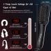 2-in-1 Ceramic Ionic Hair Straightening Brush | Anti-Scald, Auto Temperature Lock | Fast Heating Straightener Comb for Hair, Beard | Home, Travel, Salon - [Brand Name] - Buy Online on GoSupps.com