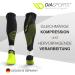 Diasports Runstars Compression Socks for Sports Running Marathon & Triathlon - Premium Even Compression & Reinforced Heel for Men & Women - Black S - Buy Online on GoSupps.com