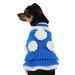 Joytale dog sweater winter warm turtleneck dogs knitting sweater clothes for kitten cats puppies little dogs dog coat clothes with sweet flowers back length blue XXS blue