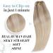 Buy Runature 35cm Blonde Balayage Clip-In Extensions - Real Human Hair 7Pcs Ombre Color #18/26 & #18/22/60 - Smooth & Lightweight 70g - Buy Online on GoSupps.com
