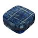 Menstrual Pad Bag with Zipper Ladies Napkin Pouch Tampons Collection Bag for Women and Girls (Checkered Texture)
