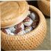 Cabilock Flower Tea Basket Containers for Food Tea House Basket Household Storage Rack Weaving 10X10X8CM As Shown - Buy Online on GoSupps.com
