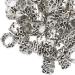 100PCS Ancient Silver Metal Beard Beads - Unique S Shape Dreadlock Decorations for Hair Braiding & DIY Jewelry - Buy Online on GoSupps.com