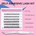 EMEDA Self Adhesive Eyelashes Clusters Kit - 60PCS Double V Shape Glueless Lashes | Natural Look Press-on Lashes (D-10-16mm - Buy Online on GoSupps.com