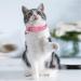 SLSON 3 Pack Cat Collar Breakaway Kitten Collar with Bell Moon Star and Fish Bone Pattern Cat Collars Glow in Dark Adjustable from 18-28cm Purple Pink Black - Buy Online on GoSupps.com