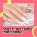 Beetles Poly Extension Gel 60g - Natural Pink Jelly Gel Builder for Trendy Nail Art Design - Salon Quality DIY at Home - Christmas Nails Gifts for Women - Buy Online on GoSupps.com