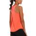 Aeuui Women's Racerback Tank Top | Mesh Yoga Shirt for Gym and Running | Orange - Small - Buy Online on GoSupps.com