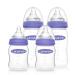 Lansinoh wide neck bottle set with NaturalWave teat (2 x 240ml 2 x 160ml)