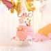 Arthsdite One Cake Topper with Heart Baby First Birthday Cake Decorations for Baby Shower Boys Girls Kids 1st Birthday Party Decorations Supplies - Rose Gold Glitter - Buy Online on GoSupps.com