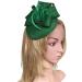 Fascinators Hat Sinamay Flower Womens Headwear Cocktail Kentucky Tea Party Bridal Derby Headband One Size A Green - Buy Online on GoSupps.com
