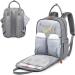 BabbleRoo Baby Diaper Bag/Backpack - Casual Gray Diaper Backpack for Stylish Parenting | International Shipping Available - Buy Online on GoSupps.com