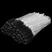 MyAoKuE-UP 300 Pack Disposable Mascara Wands Clear Handle Spoolies Brush Lash Wand Eyelash Extension Tool Bulk Makeup Applicator (Clear-Black)