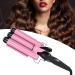 3 Barrel Curling Iron Wand Adjustable Hair Curler Waver Crimper 110V 240V Fast Heating Easy Temperature Adjustment Hair Styling Suitable for Wavy Hairstyles (28mm) - Buy Online on GoSupps.com