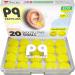 PQ Soft Silicone Ear Plugs - 20 Waterproof Earplugs for Swimming and Sleeping Kids  Swim Ear Plugs for Adults Small Ears  Noise Reduction Ear Protection  Sound Blocking Level 32 Db (20 Pillows) Yellow