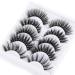 Professional 5 Pack Faux 3D Mink Eyelashes Thick Long Multilayer Fluffy False Eyelashes Natural Look Fake Eye Lash Reusable 3D for Make UP 5AS08-5pair - Buy Online on GoSupps.com
