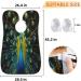 Animal Peacock Beard Bib Apron | Beard Hair Catcher for Men | Perfect Father's Day & Anniversary Gift | Durable Beard Bib with 2 Suction Cups - Buy Online on GoSupps.com