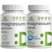 Magnesium Glycinate 500mg Veggie Capsules & Magnesium Citrate 500mg Bundle Easily Absorbed Chelated Mineral Highly Purified Elemental Form