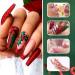 Rechoo 2PCs UV Nail Polish Liner Glitter - 8ml Red & Green Gel for Nail Art Christmas Designs Drawing Lines & French Nails - Perfect for Nail Design - Buy Online on GoSupps.com