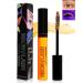 UV Glow Colored Mascara Volume and Length-1 Pcs Orange Waterproof Mascara for Eyelashes Fast Dry Curling Non Clumping Mascara Long Lasting Smudgeproof for Halloween Party Stage Use Clubbing Makeup-03 03#Orange