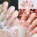 Whaline 6Pcs Flower Leaves Nail Stamping Plates with Rose Nail Stamper - DIY Nail Art Templates for Manicure Salon Design - Buy Online on GoSupps.com