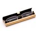 Newbee Fashion Portable Reading Glasses - Lightweight Metal Rectangle with Aluminum Case | 3 Pack Gold 1.75 | Slim Design & Comfort Fit - Buy Online on GoSupps.com