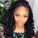 Goddess Box Braids Crochet Hair 10 Inch Bohemian Box Braids Crochet Hair with Curly Ends Boho 3X Synthetic Crochet Braiding Hair for Women (7 pack 1b) 10 Inch (Pack of 7) 1b