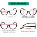 Eyekepper Women's Reading Glasses - Half Moon Design - Transparent/Red +2.50 Diopters - Stylish & Comfortable Eyewear - Buy Online on GoSupps.com