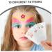 BELLIFFY 1 Set Hanfu Forehead Patch Facial Painting Stencils Birth Stencil Face Paint White Pvc - Buy Online on GoSupps.com