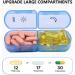 Extra Large Weekly Pill Bag - AM PM Pill Box for Vitamins Medication & Supplements | 7-Day Storage Case (Purple - Buy Online on GoSupps.com