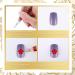 Linyuthia Nail Art Pen Set - 6 Colors Nail Polish Marker for DIY Flower & Abstract Designs - Gold, Silver, Black, White, Blue, Red - Buy Online on GoSupps.com