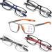 LILLIE 1 pair of sports reading glasses for men the frames provide a comfortable fit and fit all face shapes 2.5x Gray