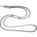 Dogeleine Fat Leather & Brass Dog Leash - Adjustable 2.80m x 8mm Gray for Small & Large Dogs - International Shipping Available - Buy Online on GoSupps.com