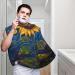 Van Gogh Sunflower Print Beard Bib Apron - Non-Stick Hair Catcher for Men | Perfect Shaving Gift - Buy Online on GoSupps.com