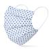 Dance pattern Face mask for adults - fabric mask with nasal bracket and filter bag - everyday mask washable - 100% cotton Oeko -Tex Standard 100. Waucht thin - white -black -spotted m/l