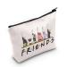Levlo Anime-Cosplay cosmetic bag cosplay fans inspired gift bronze straw hat make-up zipper bag for women and girls Luffy Friend bag