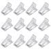 Fantesi 12 pieces polygel nail clip nail tool clip transparent nail tip clip nail tips clips nail clips for poly gel nail extension