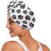 Black Graffiti Paw Dry Hair Cap Set - Quick Drying Towel & Button Headband | Super Absorbent Soft & Comfortable - International Shipping Available - Buy Online on GoSupps.com