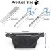 Dog Grooming Scissors Set 3PCS Blue Stainless Steel Pet Beauty Scissors with Storage Bag Pets Grooming Shears with Safety Round Tip for Pet Hair Fur Care (Thinning Shears Curved Scissor Comb) - Buy Online on GoSupps.com