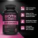 Biotin 10000MCG Hair Vitamins For Hair Growth Women - Promotes Healthy Skin & Nail Growth - Supports Muscle Function - Biotin Supplement - Hair Growth Products for Women - 60 capsules 60 count (Pack of 1) - Buy Online on GoSupps.com