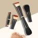 Falliny 4 in 1 Double Ended Makeup Brush Set - Portable Travel Foundation & Powder Brush for Blending Liquid & Powder Cosmetics - Buy Online on GoSupps.com