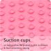 Silicone Shower Foot Scrubber Massager | Non-Slip Suction Cup Massage Pad | Improve Circulation & Reduce Foot Pain | Pink - Buy Online on GoSupps.com
