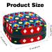 Geometric Blue Women's Binding-Up Bag | Menstrual Cup Pocket & Portable Period Bag for Girls & Women - Buy Online on GoSupps.com