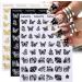 Butterfly Nail Art Stickers - 12 Sheets Self-Adhesive Nail Foils for DIY Nail Decoration - Buy Online on GoSupps.com