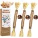 Aucenix Cat Chew Toy Silvercine Sticks for Indoor Cats Natural Matatabi Cat Teeth Cleaning Toy Kitten Teething Chew Stick for Kitty Pets Exercise Playing Chewing (3 Sticks)