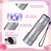 Mini UV Nail Dryer with 2 Silicone Stamper Heads - Portable LED Lamp for Manicure Decor in Silver - Buy Online on GoSupps.com